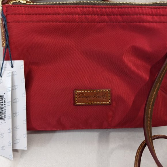Get Ready For Fall With A Wonderful Dooney Red Nylon Cross Body Bag NWT - Picture 2 of 12